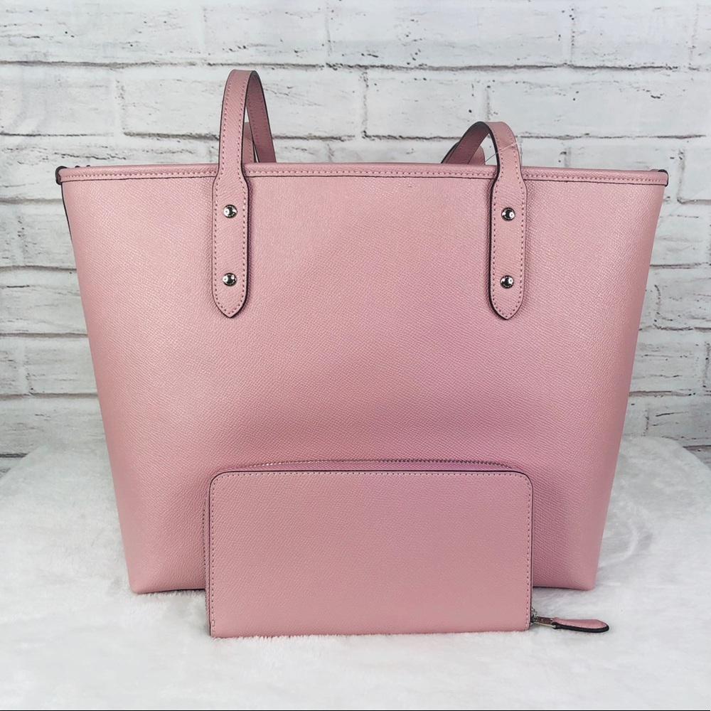 2PCS Coach City Zip Top Tote Wallet Set - Picture 4 of 8